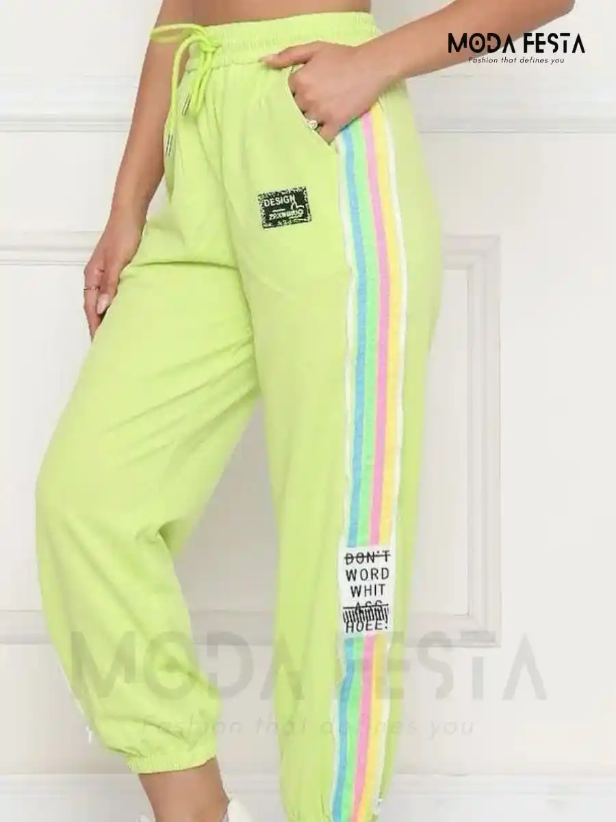 ModaFesta - premium-cotton-jogger-neon-green 